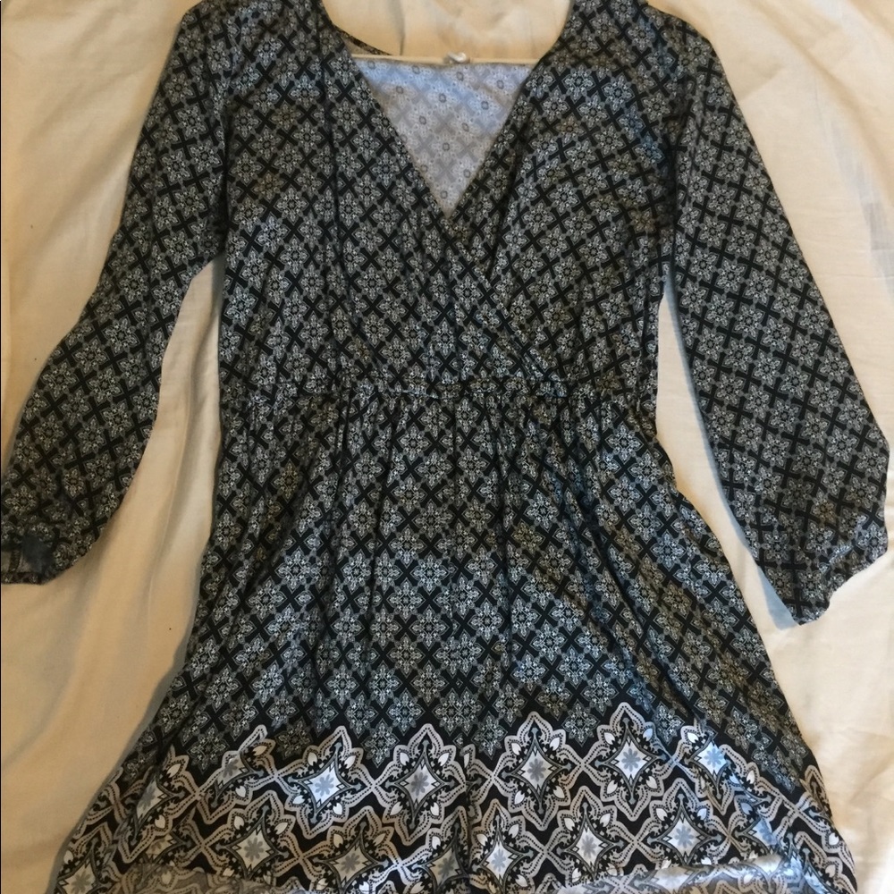 Black Printed Romper (Vintage Aeropostale)